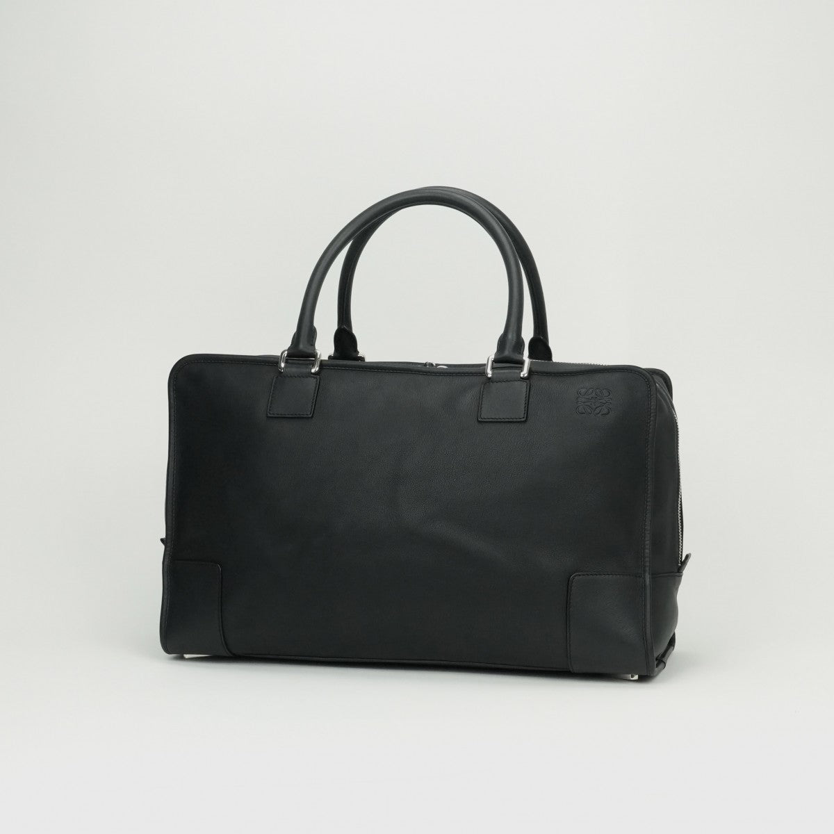 LOEWE LOEWE Amazona 44 Amazona 44 bag tote bag suede leather black silver hardware handbag