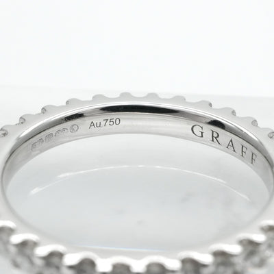 グラフ GRAFF ラウンド ダイヤモンド ウェディング バンド ラウンド ダイヤモンド ウェディング バンド クラシック　グラフ リング 指輪 750WG/Pt950 シルバー 結婚指輪 ダイヤモンド エタニティリング ペアリング K18 ホワイトゴールド