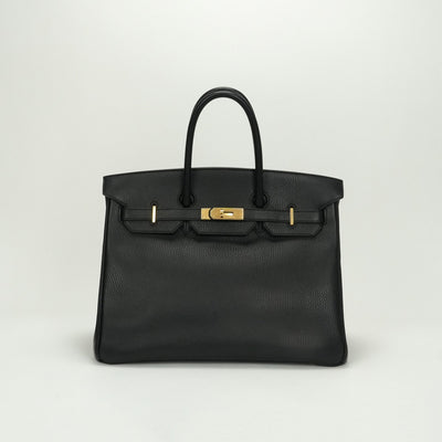 エルメス HERMES バーキン35 バーキン 35 バッグ トートバッグ アルデンヌ ノワール　noir ブラック　black 黒 ゴールド金具