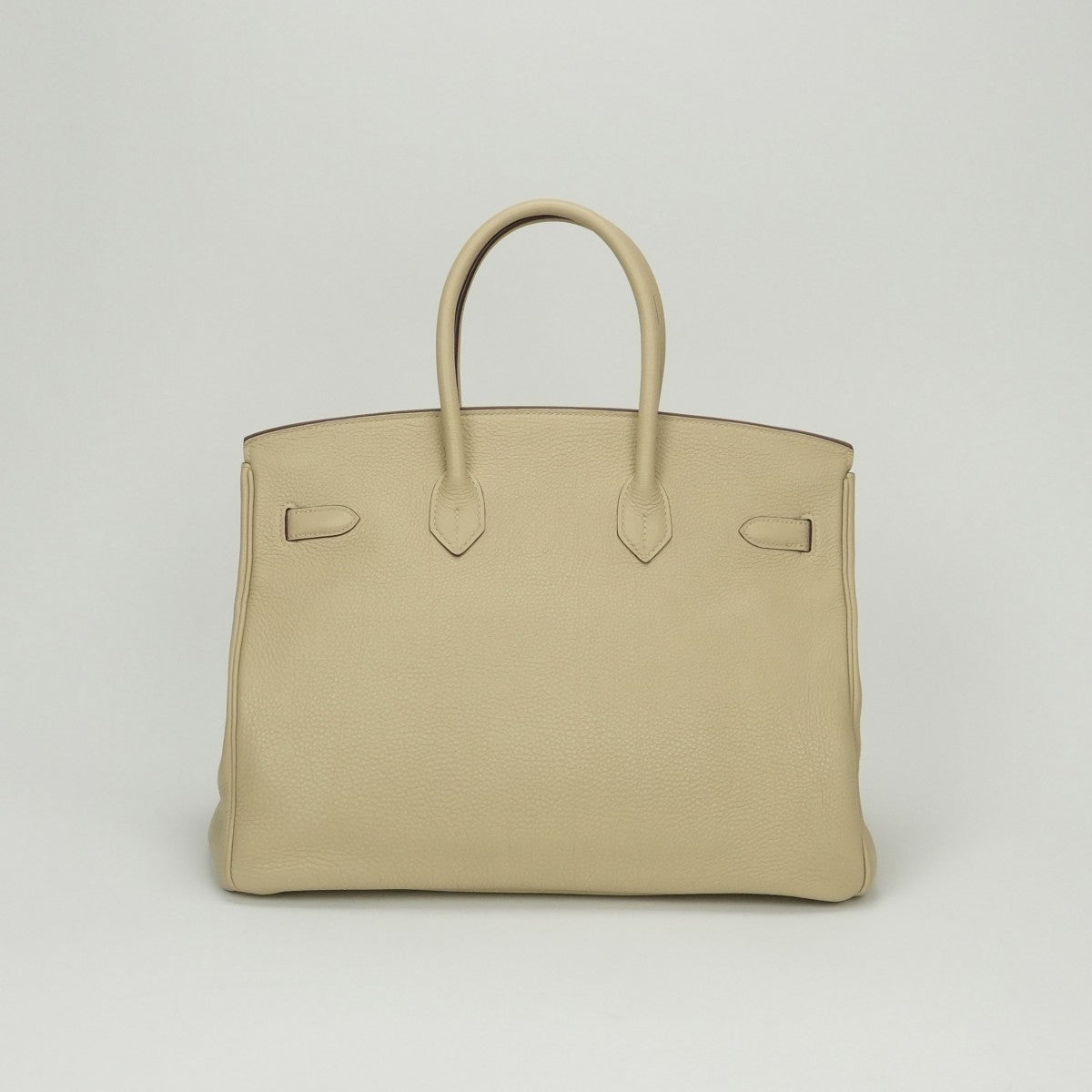 HERMES 爱马仕 Birkin 35 Birkin 35 Bag 托特包 Taurillon Clemence Parchemin Parchemin 米色 银色五金 手提包