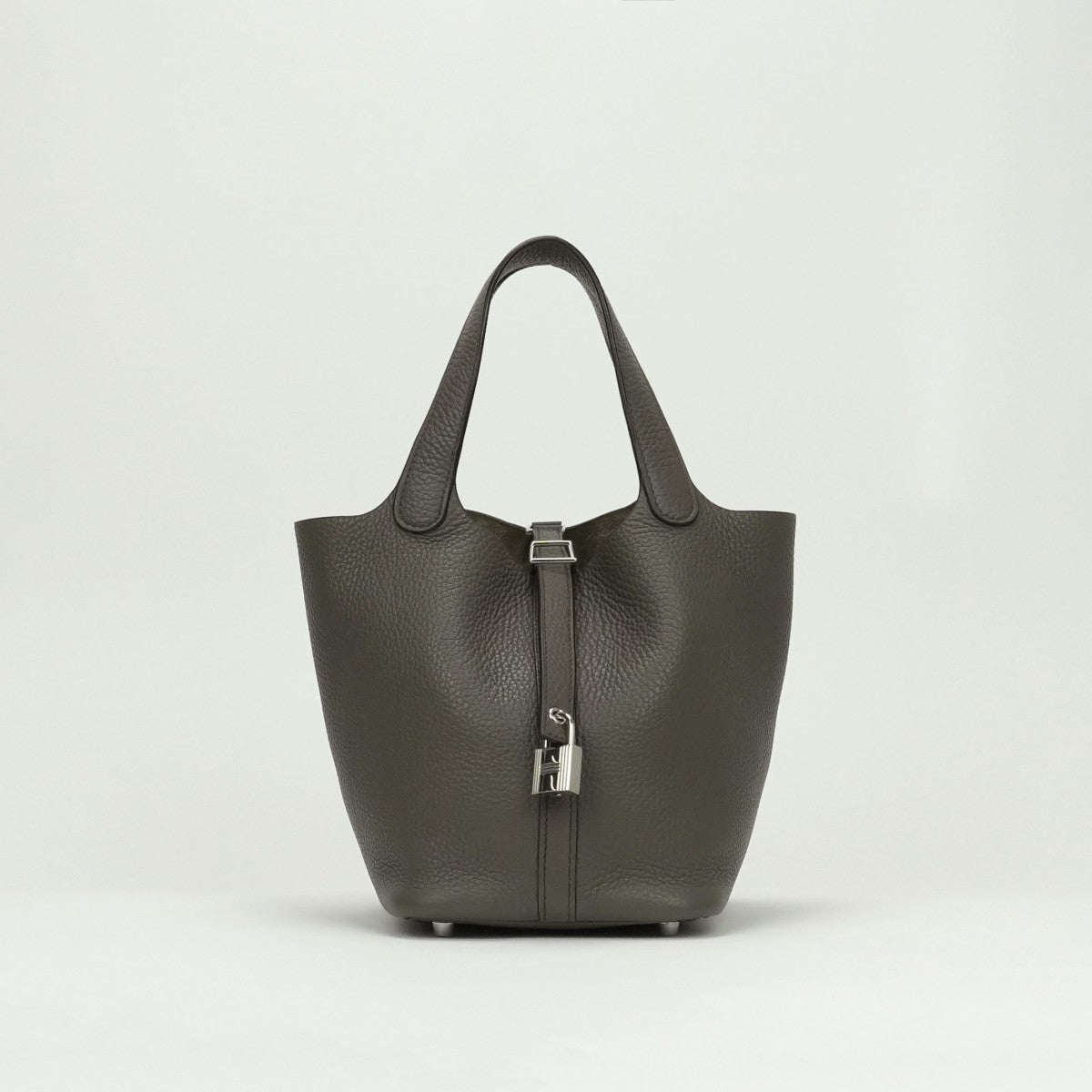 エルメス HERMES ピコタンロックPM ピコタンロック PM バッグ トートバッグ トリヨンクレマンス エタン Etain グレー gray シルバー金具