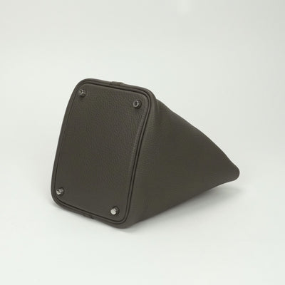 エルメス HERMES ピコタンロックPM ピコタンロック PM バッグ トートバッグ トリヨンクレマンス エタン Etain グレー gray シルバー金具