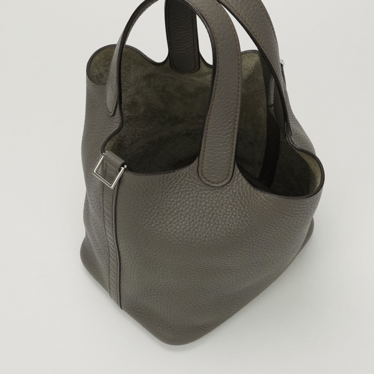 エルメス HERMES ピコタンロックPM ピコタンロック PM バッグ トートバッグ トリヨンクレマンス エタン Etain グレー gray シルバー金具