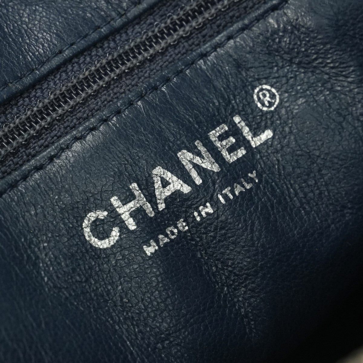 CHANEL 샤넬 Matelass? 가방, 토트 백, 캐비어 스킨, 파란색, 은색 피팅