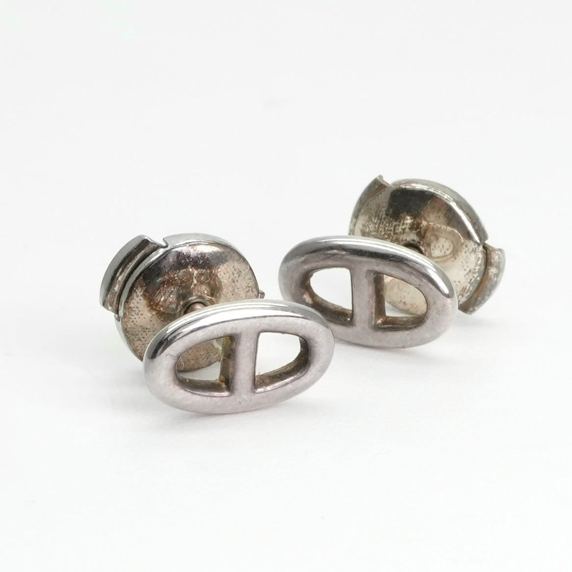 HERMES HERMES Chaine d'Ancre Chaine d'Ancre Earrings 925 Silver