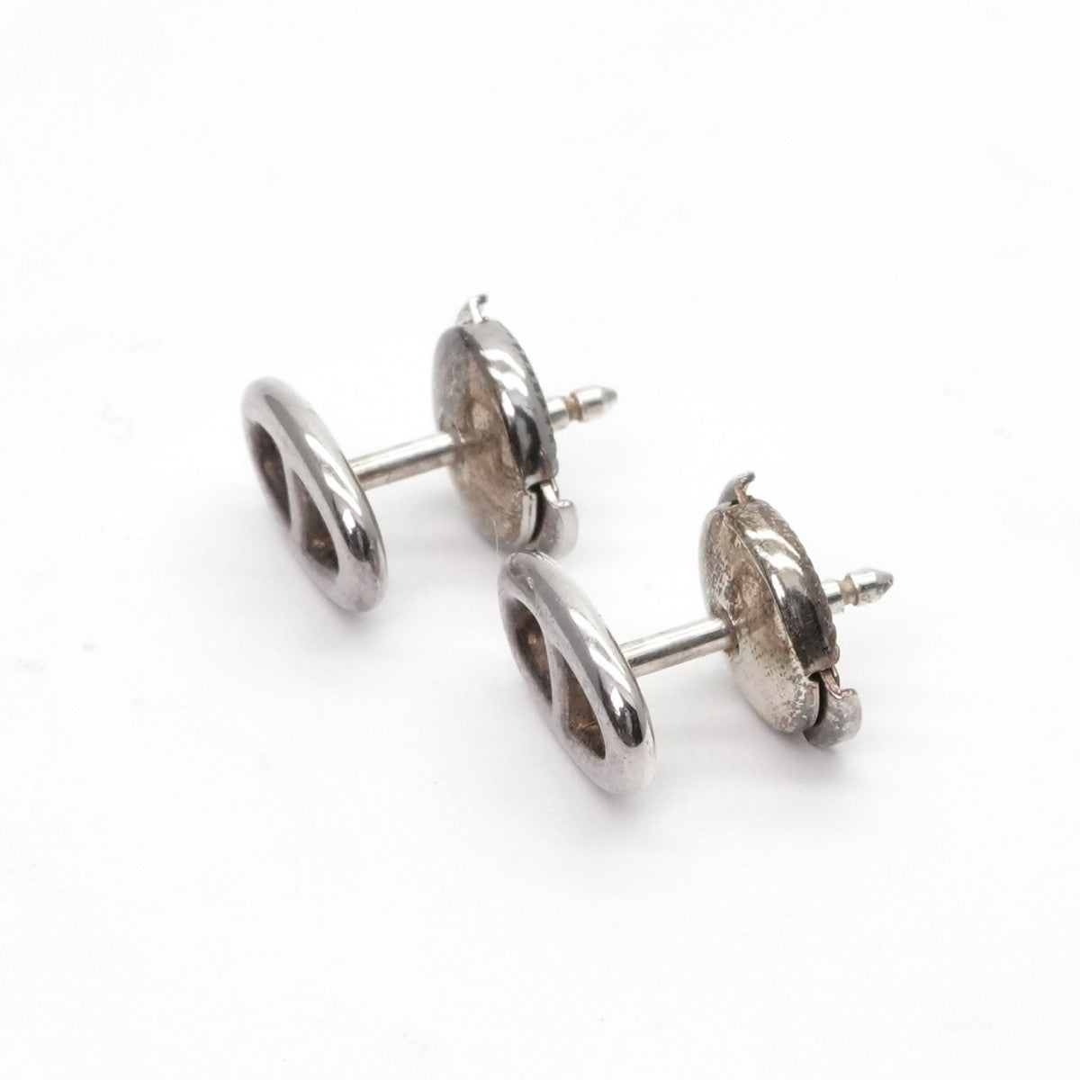 HERMES HERMES Chaine d'Ancre Chaine d'Ancre Earrings 925 Silver