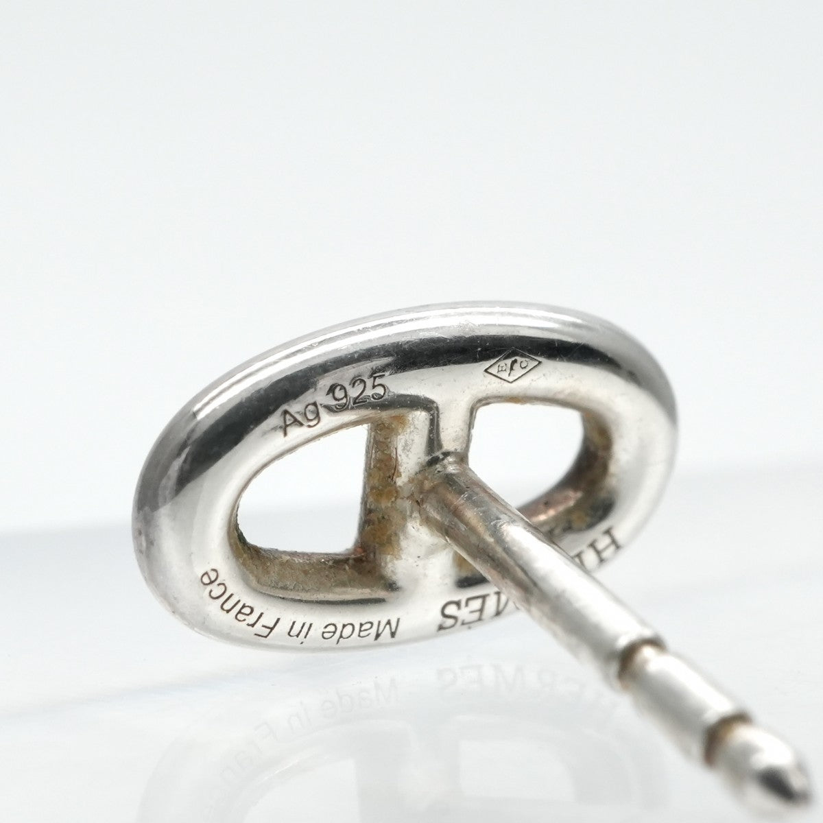 HERMES HERMES Chaine d'Ancre Chaine d'Ancre Earrings 925 Silver