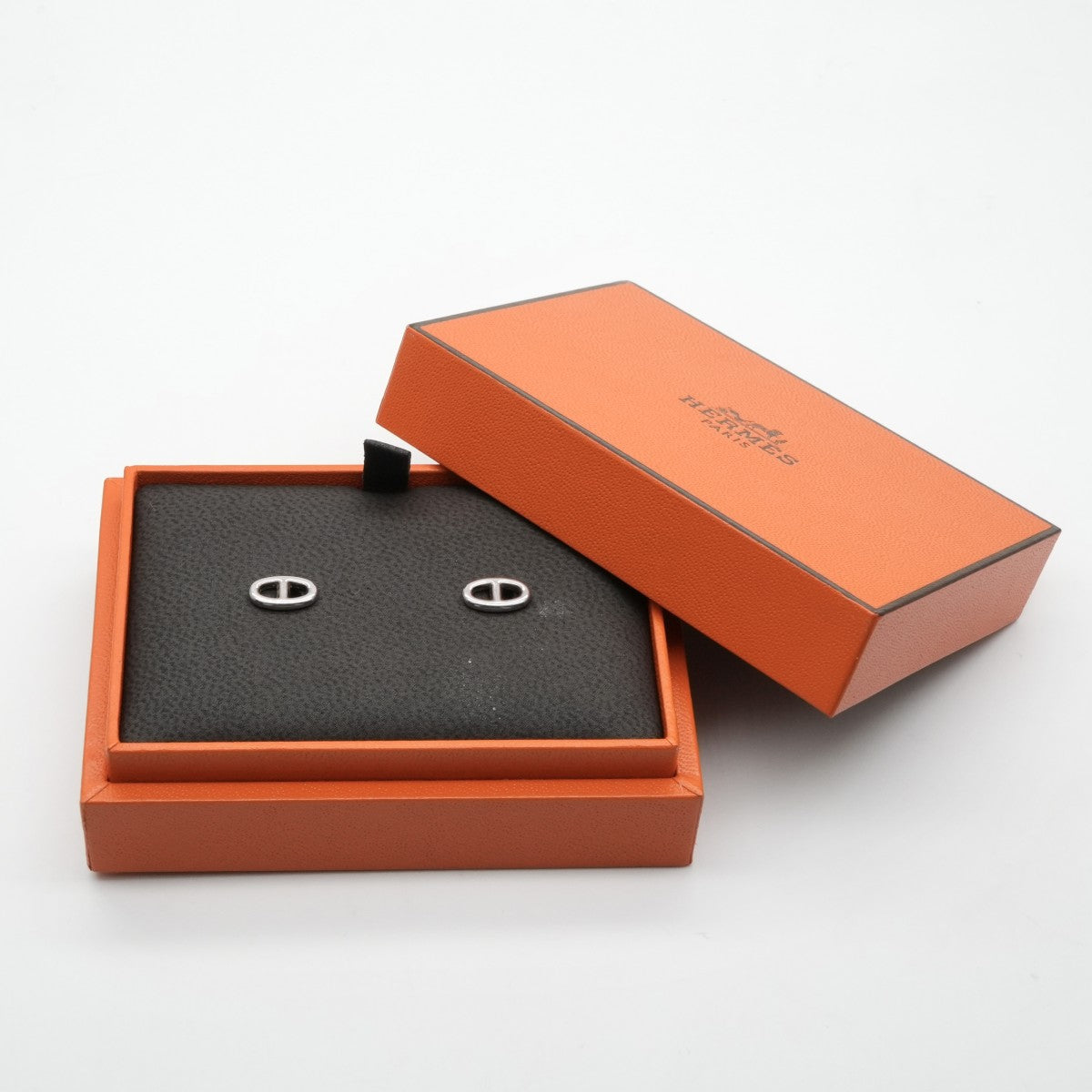 エルメス HERMES シェーヌダンクル シェーヌダンクル ピアス イヤリング 925 シルバー 銀
