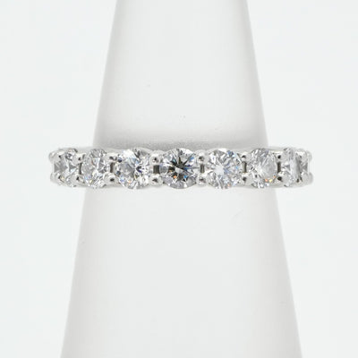 HARRY WINSTON HARRY WINSTON Round Cut Prong Set Ring Round Cut Prong Set Ring Classic Diamond Band Ring Ring Pt950 Silver Full Eternity Ring Platinum Diamond