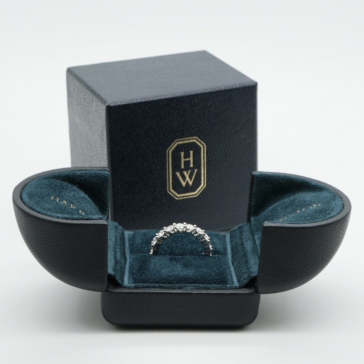 HARRY WINSTON HARRY WINSTON Round Cut Prong Set Ring Round Cut Prong Set Ring Classic Diamond Band Ring Ring Pt950 Silver Full Eternity Ring Platinum Diamond