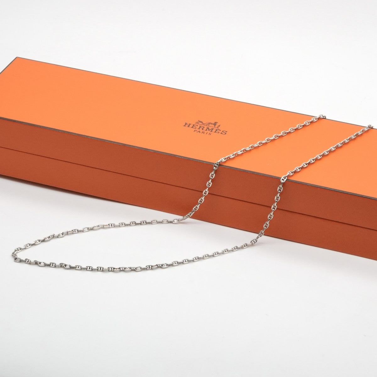 HERMES HERMES Chaine d'Ancre Chaine d'Ancre Necklace Pendant Choker 925 Silver