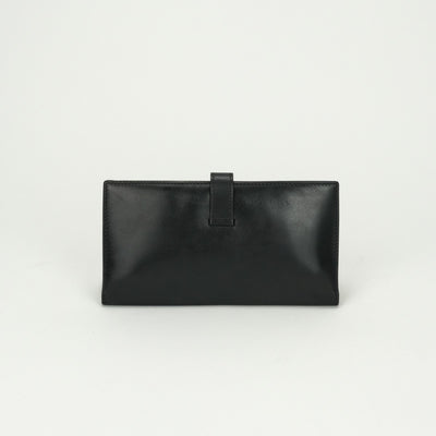 エルメス HERMES ベアンクラシック ベアン クラシック 財布 長財布 ロングウォレット ボックスカーフ ノワール ブラック BLACK 黒 シルバー金具