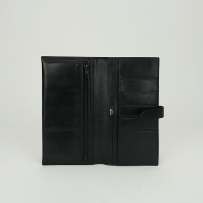 エルメス HERMES ベアンクラシック ベアン クラシック 財布 長財布 ロングウォレット ボックスカーフ ノワール ブラック BLACK 黒 シルバー金具
