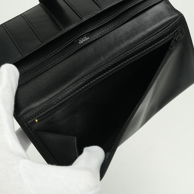 エルメス HERMES ベアンクラシック ベアン クラシック 財布 長財布 ロングウォレット ボックスカーフ ノワール ブラック BLACK 黒 シルバー金具