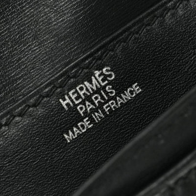 エルメス HERMES ベアンクラシック ベアン クラシック 財布 長財布 ロングウォレット ボックスカーフ ノワール ブラック BLACK 黒 シルバー金具