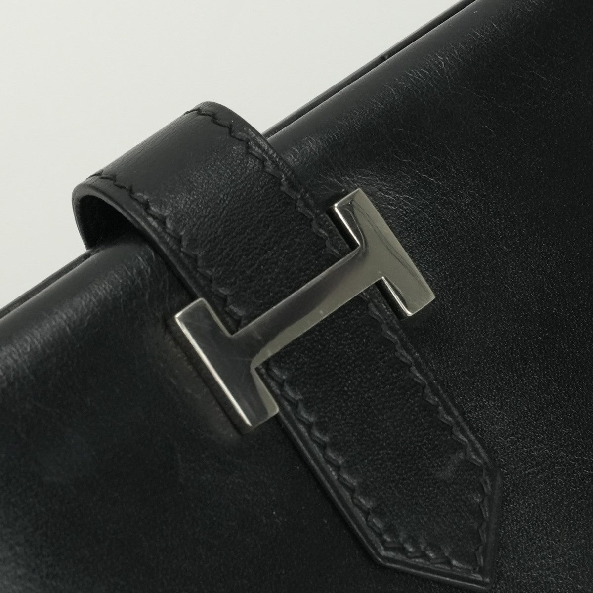エルメス HERMES ベアンクラシック ベアン クラシック 財布 長財布 ロングウォレット ボックスカーフ ノワール ブラック BLACK 黒 シルバー金具