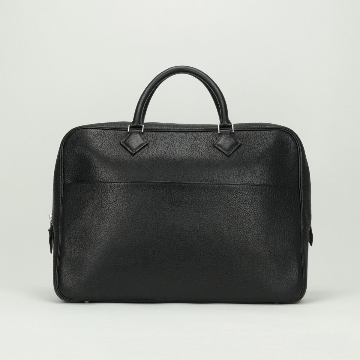 HERMES HERMES Plume dog 38 Plume dog 38 Bag Business Bag Briefcase Togo Noir Black Silver Hardware