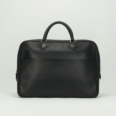 HERMES HERMES Plume dog 38 Plume dog 38 Bag Business Bag Briefcase Togo Noir Black Silver Hardware