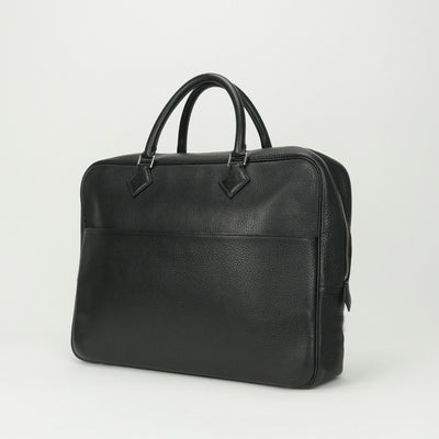 HERMES HERMES Plume dog 38 Plume dog 38 Bag Business Bag Briefcase Togo Noir Black Silver Hardware