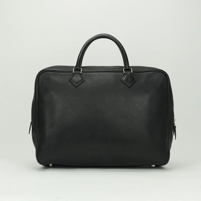 HERMES HERMES Plume dog 38 Plume dog 38 Bag Business Bag Briefcase Togo Noir Black Silver Hardware