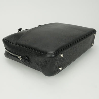 HERMES HERMES Plume dog 38 Plume dog 38 Bag Business Bag Briefcase Togo Noir Black Silver Hardware