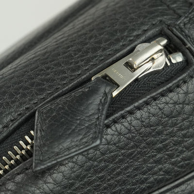 HERMES HERMES Plume dog 38 Plume dog 38 Bag Business Bag Briefcase Togo Noir Black Silver Hardware