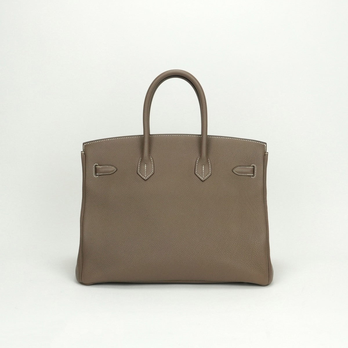 HERMES HERMES Birkin 35 Birkin 35 Bag Tote Bag Togo Etoupe Etoupe Gray Silver Metal HandbagBirkinEtoop