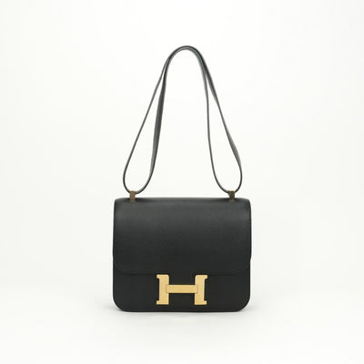 HERMES HERMES Constance 3 24 Constance Bag Shoulder Bag Epson Noir Noir Black Black Gold Hardware Vaugh Epson