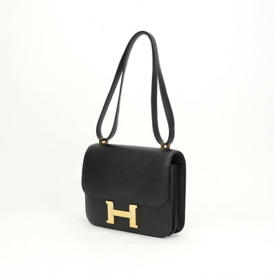 HERMES HERMES Constance 3 24 Constance Bag Shoulder Bag Epson Noir Noir Black Black Gold Hardware Vaugh Epson