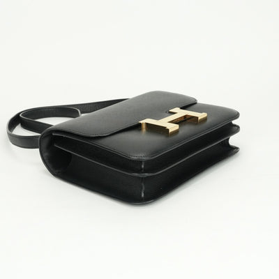 HERMES HERMES Constance 3 24 Constance Bag Shoulder Bag Epson Noir Noir Black Black Gold Hardware Vaugh Epson