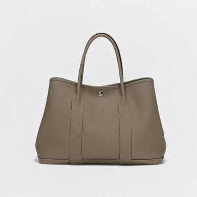 HERMES 爱马仕 Garden party PM Garden party PM 花园派对 36 Garden party 包袋 托特包 Country Tourtière 灰色 Gristourterelle 灰色 灰色 银色五金 手提包