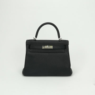 エルメス HERMES ケリー28 ケリー 28 バッグ トートバッグ ショルダーバッグ トゴ ノワール　noir ブラック Black 黒 シルバー金具
