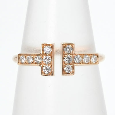 Tiffany & Co. TIFFANY&Co. Diamond Wire Ring T Wire Tiffany & Co. T-ring 750YG yellow gold diamond ring yellow gold