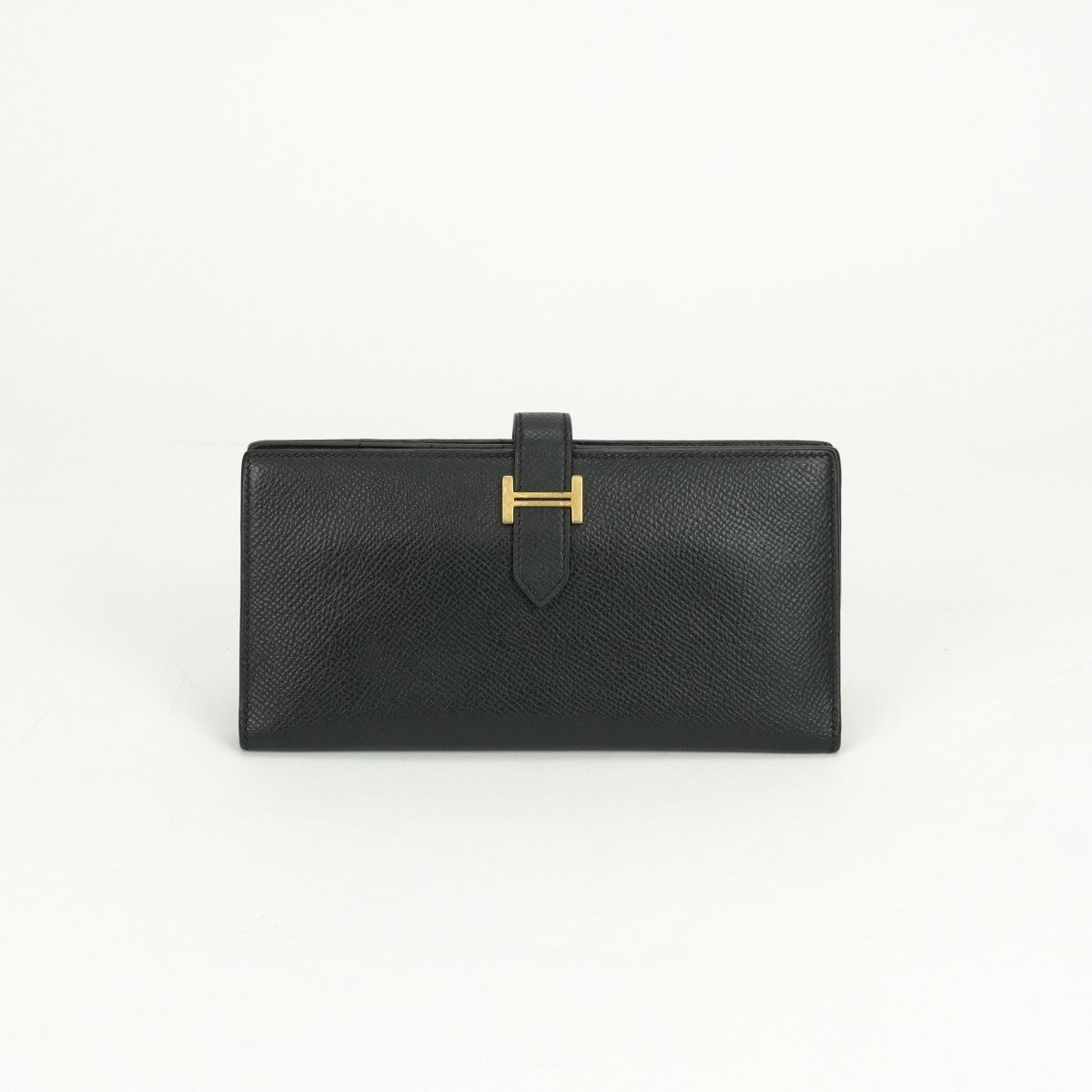 エルメス HERMES ベアンスフレ ベアン スフレ 財布 長財布 ロングウォレット エプソン ノワール ブラック 黒 ゴールド金具 ヴォーエプソン