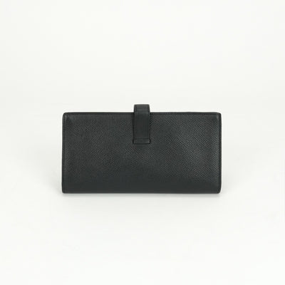 エルメス HERMES ベアンスフレ ベアン スフレ 財布 長財布 ロングウォレット エプソン ノワール ブラック 黒 ゴールド金具 ヴォーエプソン