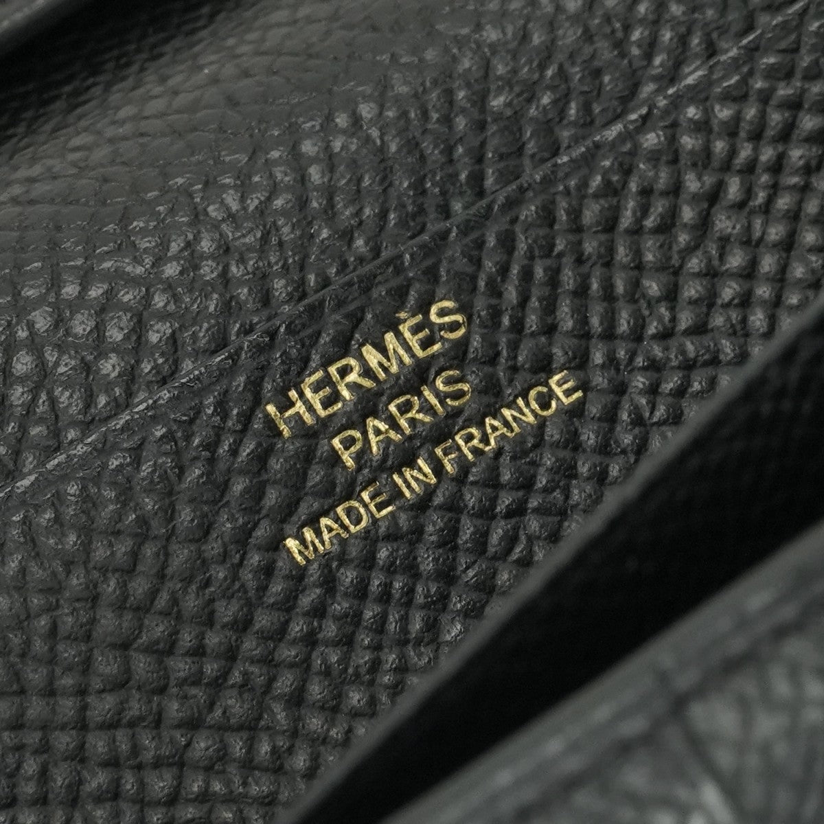 エルメス HERMES ベアンスフレ ベアン スフレ 財布 長財布 ロングウォレット エプソン ノワール ブラック 黒 ゴールド金具 ヴォーエプソン