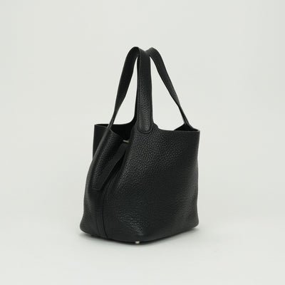 エルメス HERMES ピコタンPM ピコタン PM バッグ トートバッグ トリヨンクレマンス ノワール ブラック 黒 シルバー金具 ハンドバッグ
