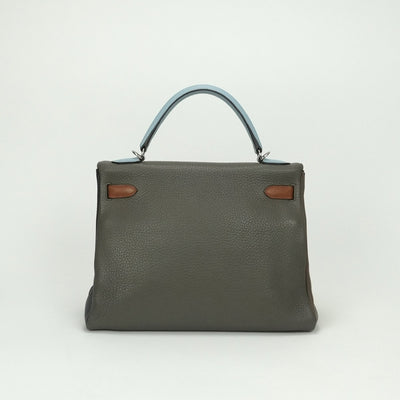 エルメス HERMES ケリー32 ケリー 32 バッグ トートバッグ ショルダーバッグ ウルトラバイオレット ゴールド エタン エトゥープ ブルーオブスキュール ブルーラン ブルー blue パープル purple グレー gray ブラウン brownUltra Violet GoldEtainEtoupeBleu ObscurBleu Rhin 紫 青 茶 シルバー金具 ハンドバッグ 2way V字金具 内縫い