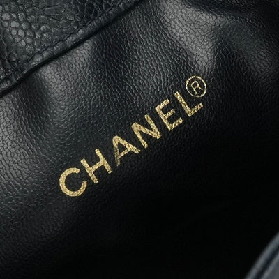 CHANEL 샤넬 가방 어깨 가방 캐비어 스킨 네이비 해군 골드 하드웨어 체인 어깨 가방 코코 마크
