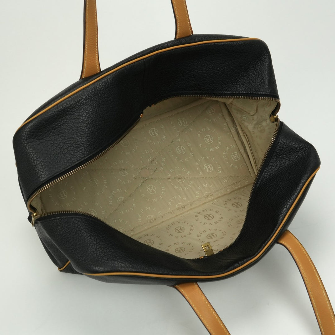 HERMES 美品 ヴィクトリア 45 アルデンヌ ブラック ボストンバッグ HERMES 美品 ヴィクトリア 45 アルデンヌ ブラック ボストンバッグ