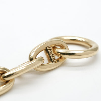 HERMES HERMES Chaine d'Ancre Bracelet Bangle Cuff 750 Yellow Gold YG Gold Vintage GM Margiela Period 12-panel K18