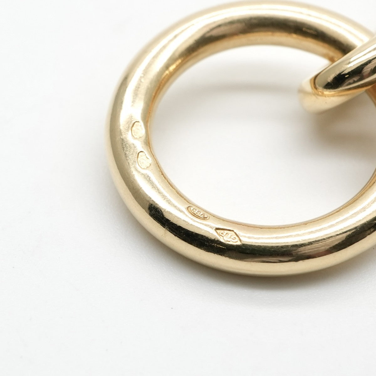 HERMES HERMES Chaine d'Ancre Bracelet Bangle Cuff 750 Yellow Gold YG Gold Vintage GM Margiela Period 12-panel K18
