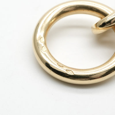 HERMES HERMES Chaine d'Ancre Bracelet Bangle Cuff 750 Yellow Gold YG Gold Vintage GM Margiela Period 12-panel K18