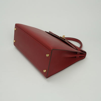 エルメス HERMES ケリー32 ケリー 32 バッグ トートバッグ ショルダーバッグ アルデンヌ ルージュヴィフ Rougevif レッド Red 赤 ゴールド金具 ハンドバッグ 2WAYバッグ