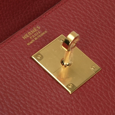 エルメス HERMES ケリー32 ケリー 32 バッグ トートバッグ ショルダーバッグ アルデンヌ ルージュヴィフ Rougevif レッド Red 赤 ゴールド金具 ハンドバッグ 2WAYバッグ
