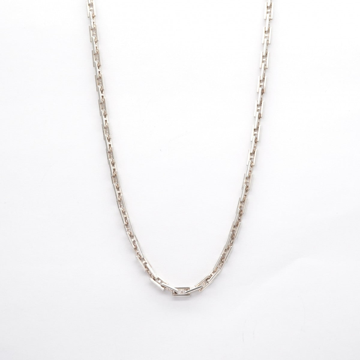 HERMES HERMES HERCULES HERCULES项链吊坠Choker AG925 Silver Silver稀有稀有