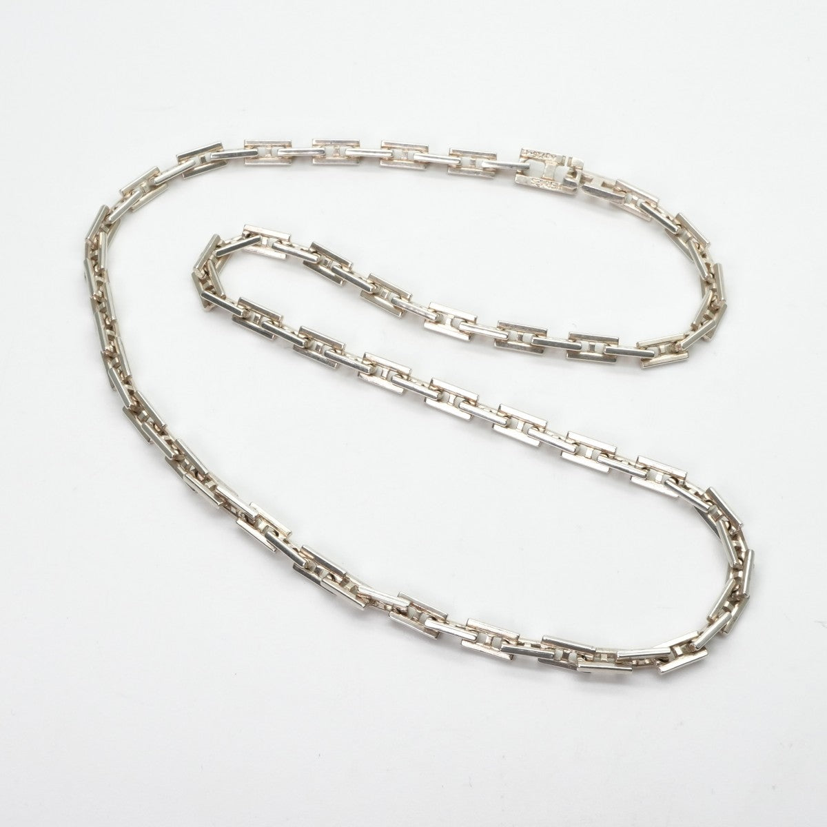 HERMES HERMES HERCULES HERCULES项链吊坠Choker AG925 Silver Silver稀有稀有