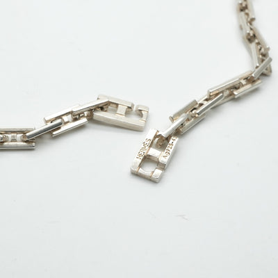 HERMES HERMES HERCULES HERCULES项链吊坠Choker AG925 Silver Silver稀有稀有