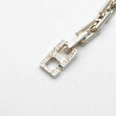 HERMES HERMES HERCULES HERCULES项链吊坠Choker AG925 Silver Silver稀有稀有