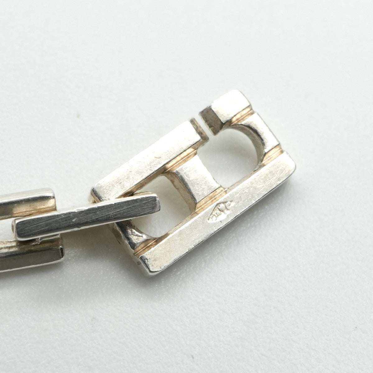 HERMES HERMES HERCULES HERCULES项链吊坠Choker AG925 Silver Silver稀有稀有